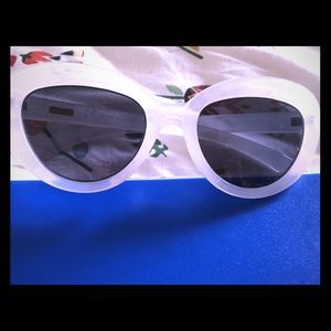 J. Crew Modern Cloudy White Cat Eye Sunglasses
